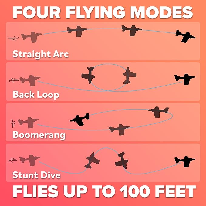 Stocking Stuffer Gifts For Boys&Girls: Foam Airplane Toy Glider Plane Styrofoam Airplanes for Kids. Launcher Air Planes Outdoor Army Toys. Military Gliders Game & Stocking Stuffers for All Ages