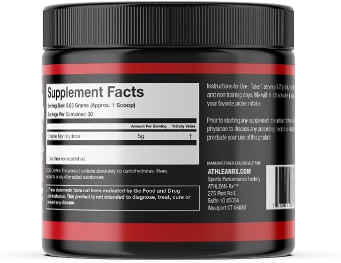 X-CREATINE Pure Micronized Creatine Monohydrate Powder - Supports Muscle Strength, Power, and Recovery - Gluten-Free, Non-GMO, Performance Enhancing Supplement (30 Servings)