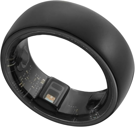 Smart Ring, Activity Trackers, Sleep Ring, Fitness Tracking, Stress Tracker, Heart Rate, Meditation, Temperature, Respiratory, No App Subscription, Women, Men, iOS, Android (Black, 13)