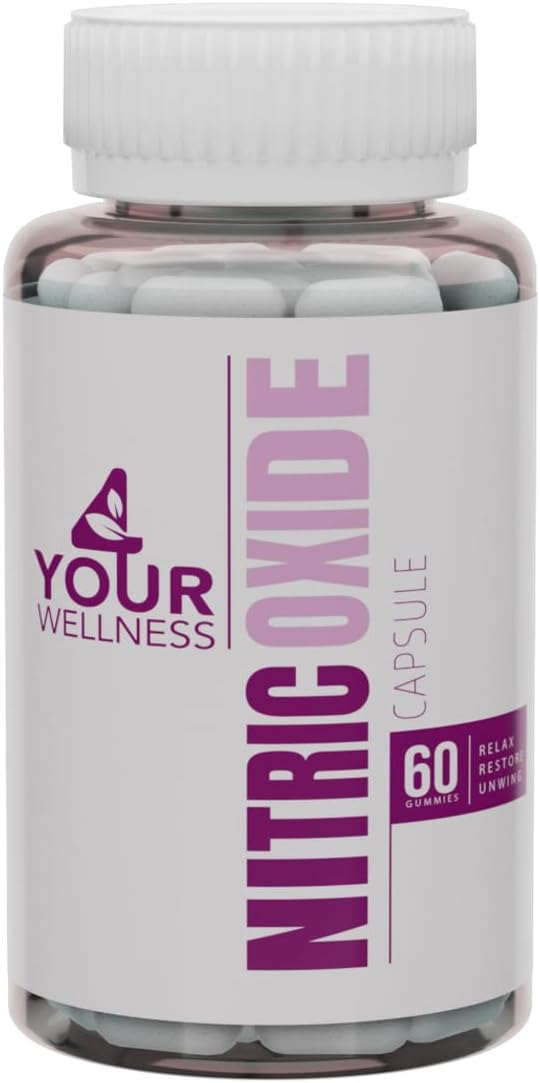 Nitric Oxide Supplement, with L Arginine and L Citrulline Boosting Nitric Oxide Production, Blood Pressure, and Circulation, Gluten Free, Non-GMO, Kosher (60)