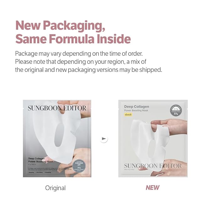SUNGBOON EDITOR Deep Collagen Overnight mask 37gx4ea | Original Hydrating Collagen Face Mask | Real Collagen 2,160,000PPB for Elasticity |TikTok Trend Items Korean Skin Care