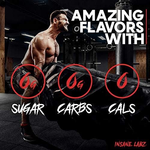 Insane Labz Hellboy Edition, High Stimulant Pre Workout Powder and NO Booster with Beta Alanine, L Citrulline, and Caffeine, Boosts Focus, Energy, Endurance, Nitric Oxide Levels, 35 Srvgs, Lemonade