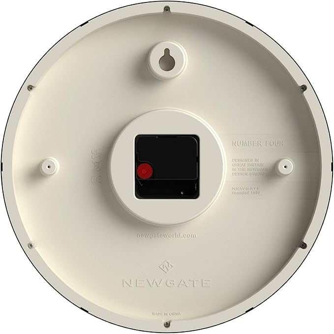 NEWGATE® Number Four Echo wall Clock | Modern Round Clock | 30cm | Eden Green | Easy to Read Numbers | Ideal for Kitchen, Living Room or Office