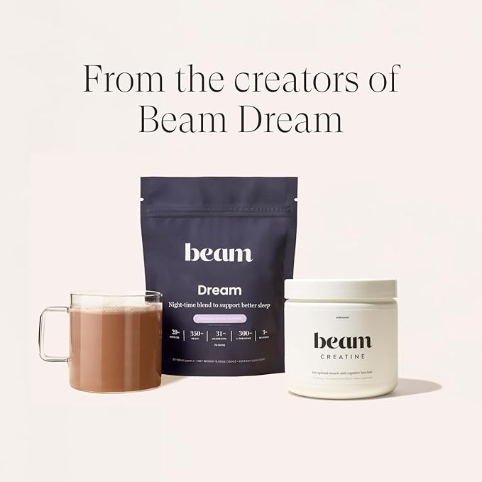 Beam Creatine Powder, Third Party Tested, Micronized Creatine Monohydrate Supplement, Creatine for Women and Men, Muscle Strength, Workout Recovery, Lean Muscle, 30 Servings, Watermelon Flavor