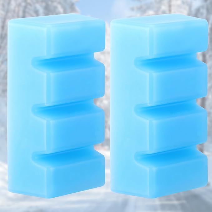 2.8LB Snowboard and Ski Wax, 2Pcs Universal Snow Block Wax Ski and Snowboard Racing Wax for Protecting Ski and Snowboard Baseplate Daily Maintenance