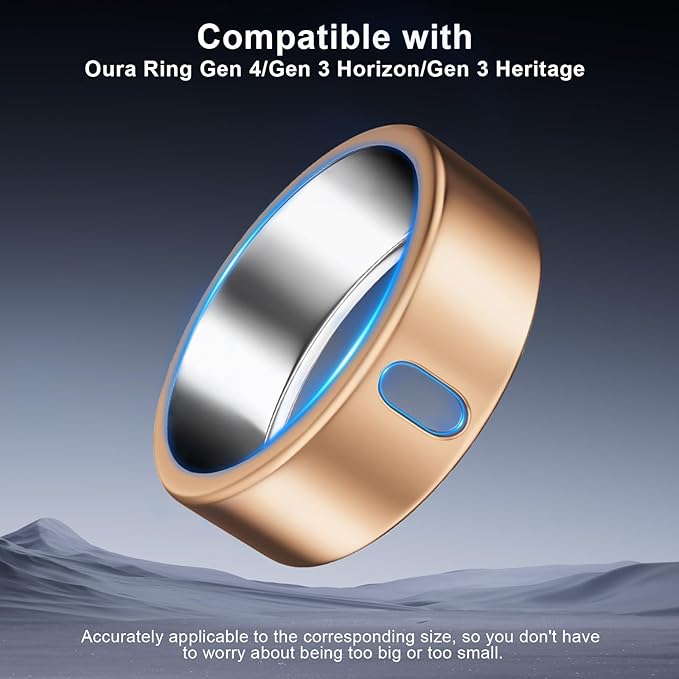 5 Pack Cover Compatible with Oura Ring Gen 4/Oura Ring Gen 3 Horizon/Heritage, Surport Charging with Cover on, Anti-Scratch TPU Protector for Oura Rings Accessories Women Men (Size 6)