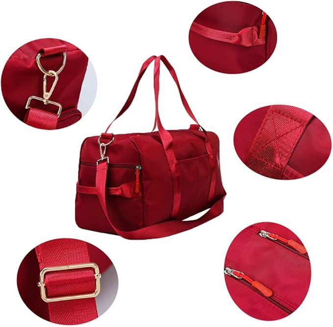 KARRESLY Sports Gym Bag for Women or Men Travel Duffel Bag with Wet Pocket and Shoes Compartment for Training Swim Yoga(ArmyGreen)