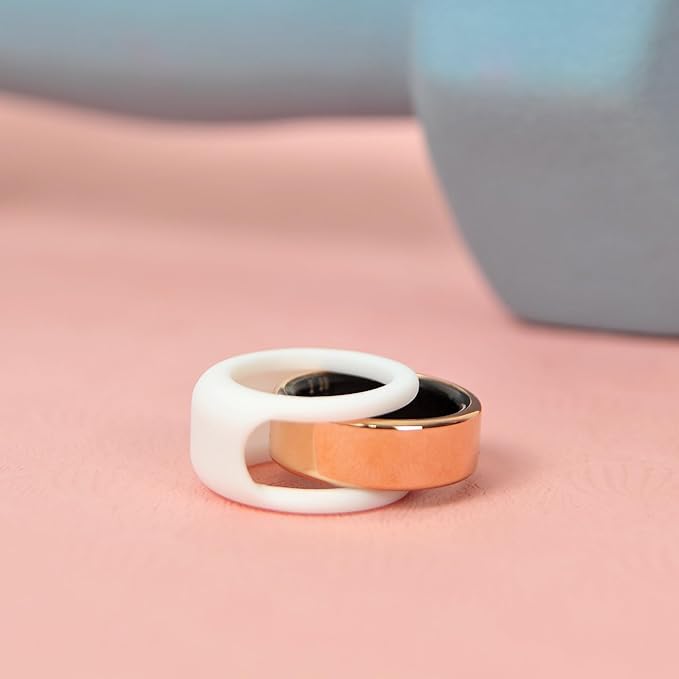 Rinfit Smart Ring Protector - Silicone Ring Enhancer for Active Lifestyle and Gym - StyleFit U.S. Design Patent - White, Size 10