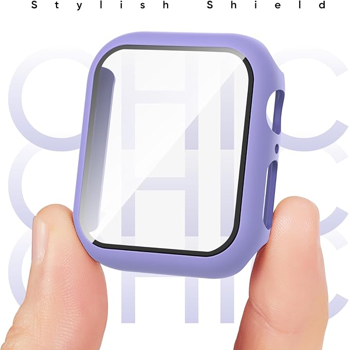 Compatible for Apple Watch Series 11 10 Band 46mm and Case with Screen Protector, Soft Silicone Sport Strap Bands and Protective Cover with Tempered Glass for iWatch Series 11 10