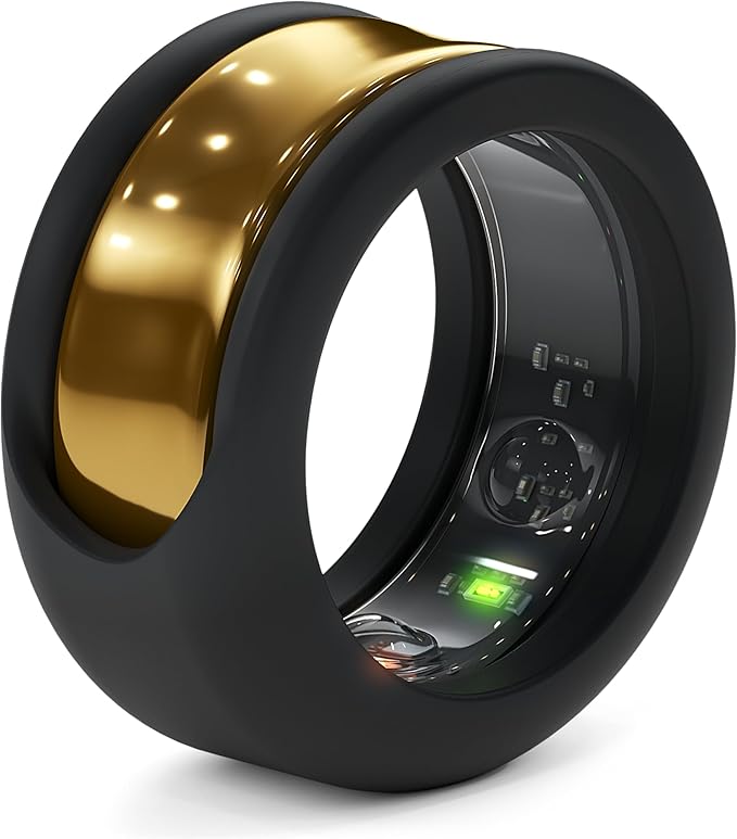 Rinfit Smart Ring Protector - Silicone Ring Enhancer for Active Lifestyle and Gym - StyleFit U.S. Design Patent - Black, Size 9