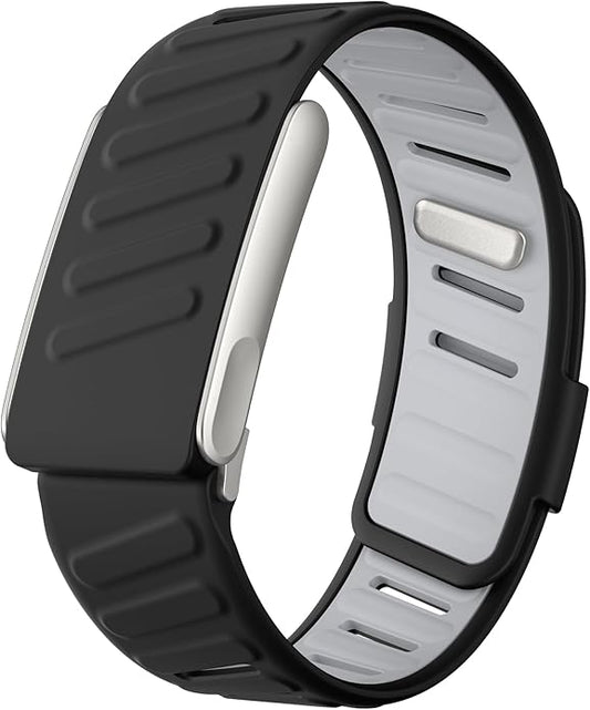 VeveXiao Rugged Comfort Silicone Wristband Compatible with WHOOP 5 | Whoop MG Band, Durable Soft Silicone Sports Loop Replacement Bands for Men Women with Metal Frame Connector