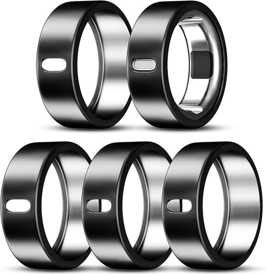 5 Pack Cover Compatible with Oura Ring Gen 4/Oura Ring Gen 3 Horizon/Heritage, Surport Charging with Cover on, Anti-Scratch TPU Protector for Oura Rings Accessories Women Men (Size 11)