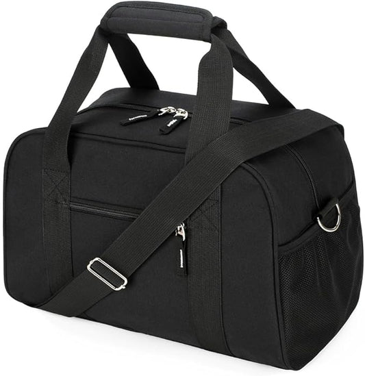 SeaRock 14 inch Small Gym Bag, Mini Duffel Bag for Women & Men, Carry On Lightweight for Travel Sport - Black