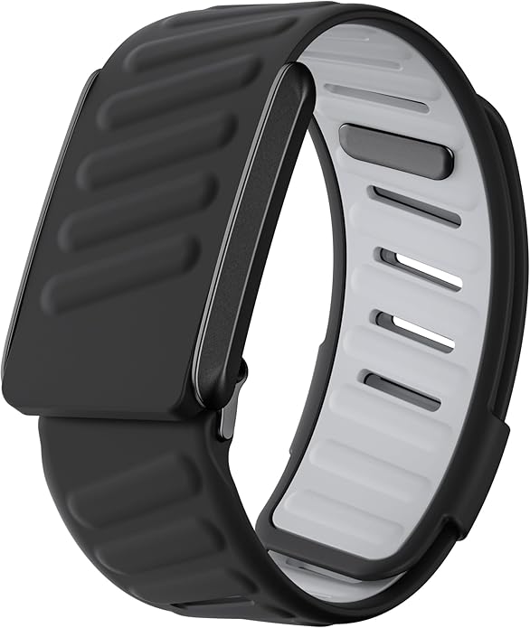 Comfort Durable Silicone Wristband Compatible with WHOOP 4.0 Band, Soft Silicone Sports Loop Strap for Men & Women, with U Shapped Connector