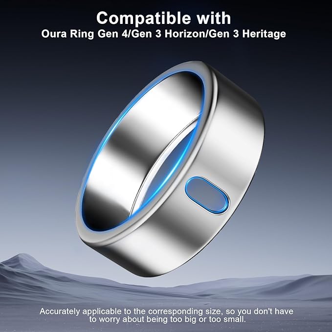 5 Pack Cover Compatible with Oura Ring Gen 4/Oura Ring Gen 3 Horizon/Heritage, Surport Charging with Cover on, Anti-Scratch TPU Protector for Oura Rings Accessories Women Men (Size 9)