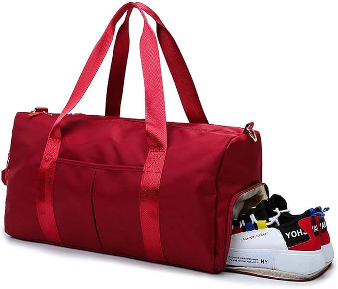 KARRESLY Sports Gym Bag for Women Travel Duffel Bag with Wet Pocket and Shoes Compartment for Training Swim Yoga(Blue1)