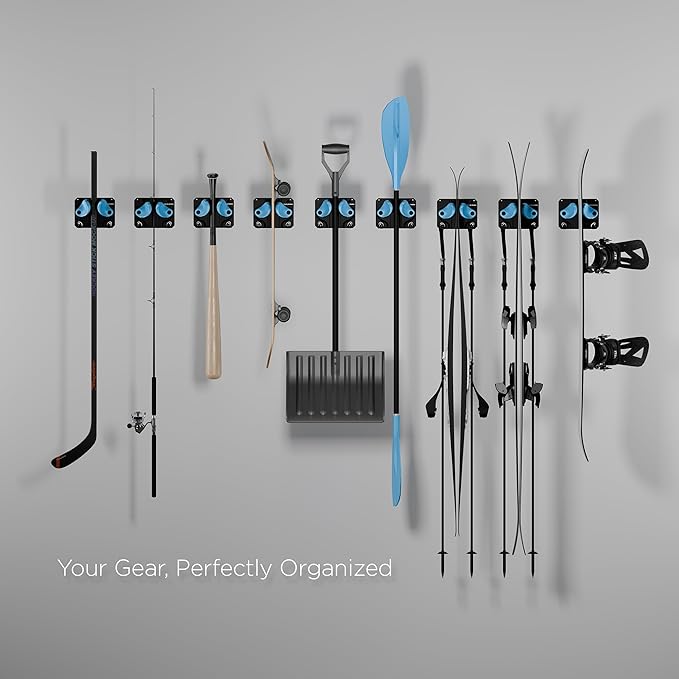 Ultimate Wall Storage Rack for Skis and Snowboards | Damage-Free Storage | Fits Any Ski or Snowboard | (Light Wood, 1)