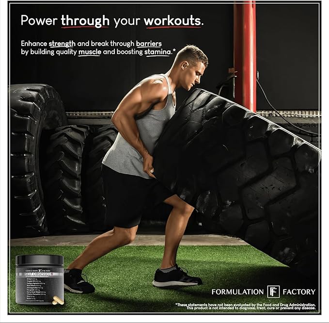 Self Obsessed 10 in 1 Masculinity Maximizer Supplement, Shilajit for Men, Tongkat Ali, Ashwaganda, Fenugreek Muscle Growth, Energy, Drive, Strength, Recovery 2 Month (Pack of 1)