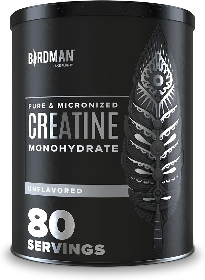 Micronized Creatine Monohydrate Powder, Muscle Recovery, Caffeine Free, Creatine Pre Workout, Vegan, Post Workout, Gluten Free, Sugar Free | 80 Servings (5 Grams Each) | 0.8lb