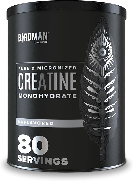 Micronized Creatine Monohydrate Powder, Muscle Recovery, Caffeine Free, Creatine Pre Workout, Vegan, Post Workout, Gluten Free, Sugar Free | 80 Servings (5 Grams Each) | 0.8lb