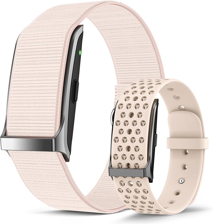 Smart Bracelet, Wearable Activity & Fitness Tracker Band, 24H Sleep Tracker, All-Day Continuous Heart Rate Blood Pressure Stress HRV Monitor, 170+ Sport Modes Smart Wristband with 2 Bands, Free APP