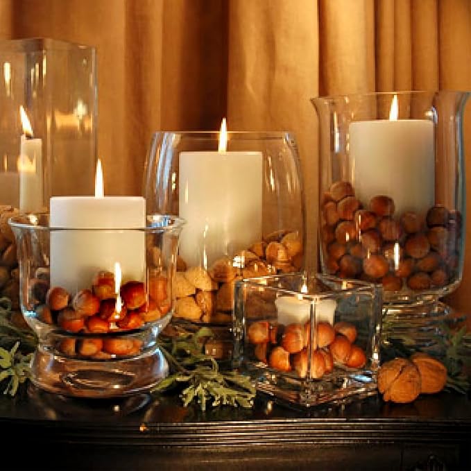 6 Packs 2.75x3.25 Inch White Pillar Candles, Unscented Dripless Non-Toxic Smokeless Clean Long Lasting Burning Cylinder Candles for Home Dinner Table Decoration Emergency Power Outage