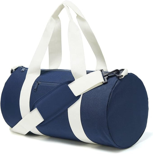 Small Gym Bag Duffel Bag for Women Men Fitness Sports Bag Workout Adjustable Detachable Shoulder Strap Lightweight Carry on Travel Duffle Bag