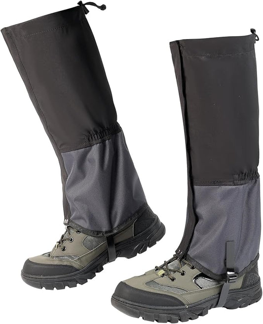 Waterproof Trail Gators for Hiking Boots Adjustable Ankle Leg Gaiters for Men Women Shoe Gaiters Snow Boot Covers Snowshoeing