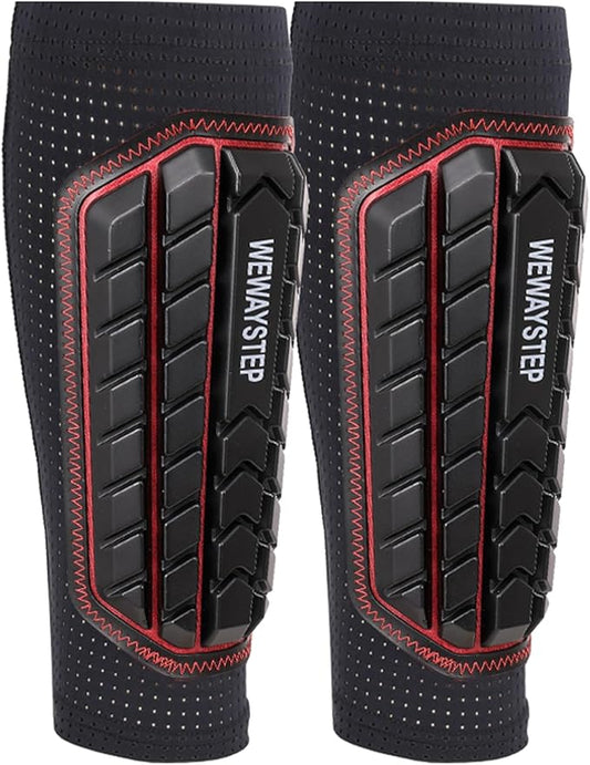 Shin Guards Soccer Kids Youth, Adult Shin Guards with Honeycomb Padding，Breathable & Anti-Slip Calf Compression Sleeves