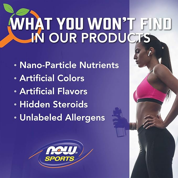NOW Foods Sports Nutrition, Pea Protein 24 g, Easily Digested, Unflavored Powder, 12-Ounce