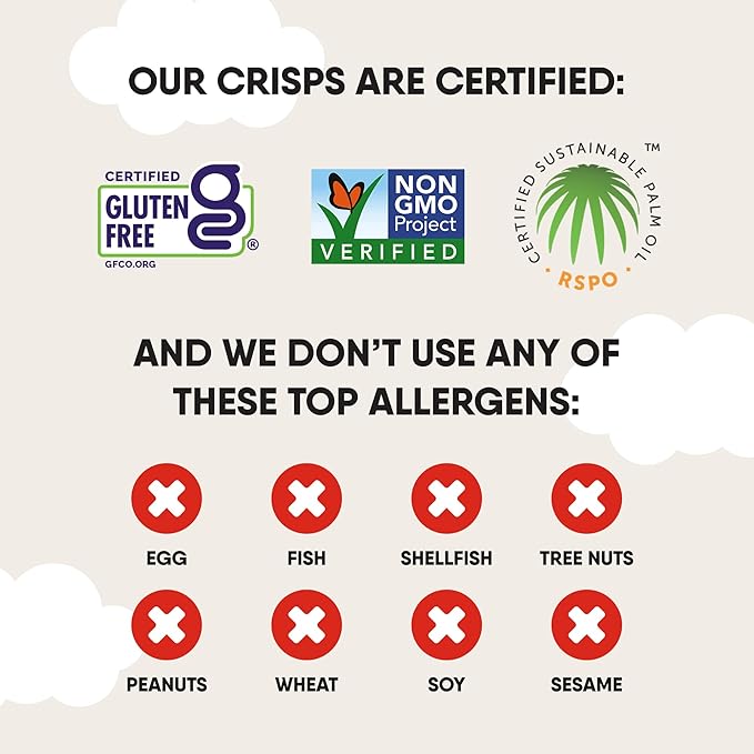 The Good Crisp Company, Good Crisps Minis (Original, 1.6 Ounce, Pack of 12) Non-GMO, Allergen Friendly, Potato Chip Snack Pack, Gluten Free Snacks