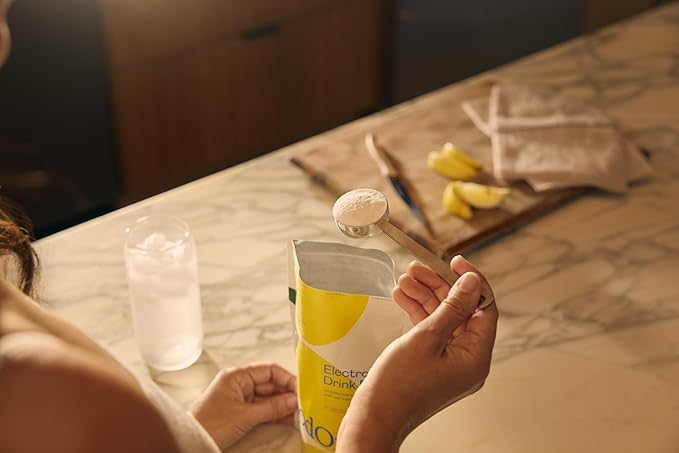 Organic Hydration Electrolyte Drink Mix, Certified Organic Hydration Powder, Non-GMO, Biochecked Glyphosate Free, Low Sugar, Lemonade Flavor, No Artificial Flavors, 20 Servings