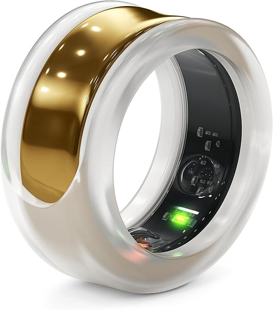 Rinfit Smart Ring Protector - Silicone Ring Enhancer for Active Lifestyle and Gym - StyleFit U.S. Design Patent - Frosted, Size 7