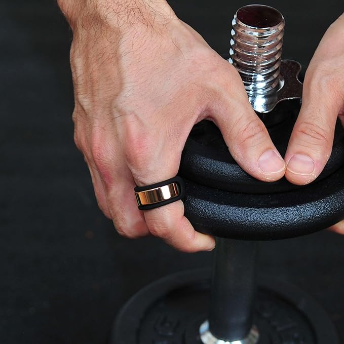 Rinfit Smart Ring Protector - Silicone Ring Enhancer for Active Lifestyle and Gym - StyleFit U.S. Design Patent - Black, Size 11