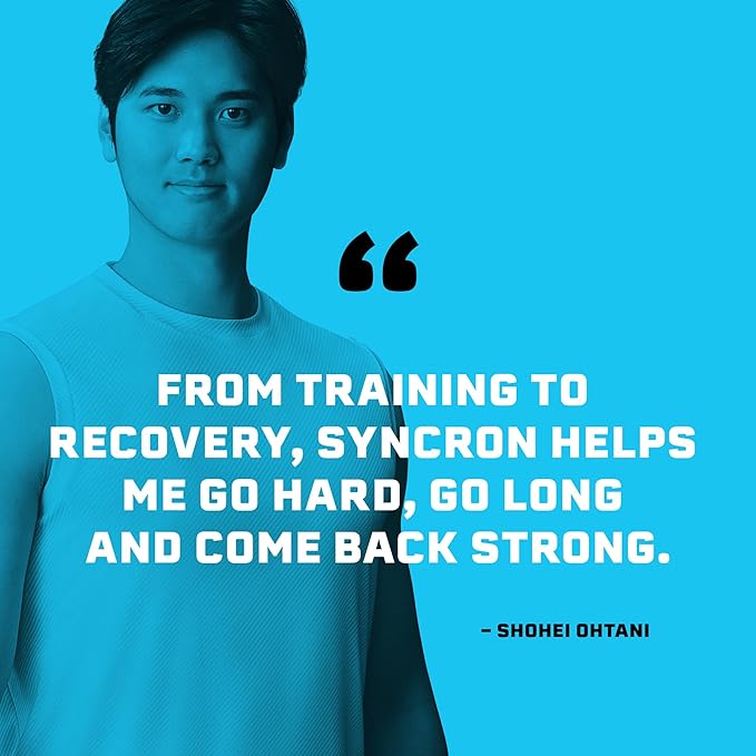Syncron Pre Workout Sports Drink Endorsed by Shohei Ohtani, Aluminum Bottled, Sugar Free Energy Drink, L Arginine, L Citrulline & BCAAs for Athletes, Watermelon Kiwi & Grapefruit, Variety 6 Pack, 2 oz