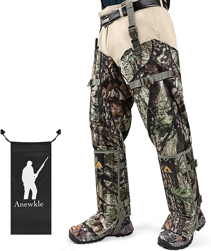 Snake Guard Chaps Waterproof Snake Chaps for Hunting Snake Bite Protection Gear Adjustable Size Snake Bite Protective Gaiters Anti-Snake Gaiters for Legs