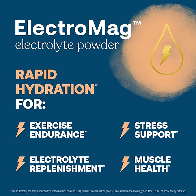 True Grace ElectroMag - 16 Stick Packs (Pack of 2) - Grapefruit - Electrolyte Powder for Rapid Hydration - Sodium, Potassium, Magnesium & Cordyceps - Zero Sugar & Carbs - Non-GMO - 32 Total Servings