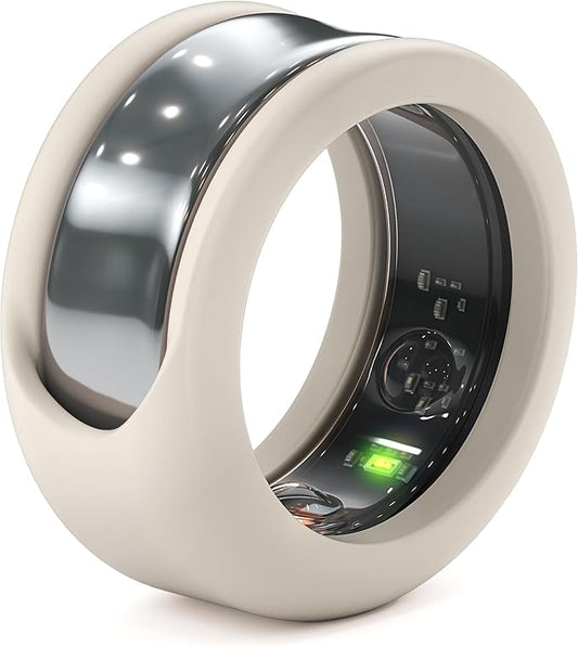 Rinfit Smart Ring Protector - Silicone Ring Enhancer for Active Lifestyle and Gym - StyleFit U.S. Design Patent - Stone, Size 13