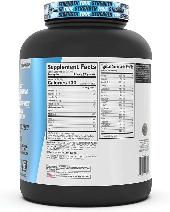 BPI Sports Hydro HD - 100% Hydrolyzed Whey Protein Powder - Muscle Growth, Recovery, 25g of Hydrolyzed Protein, Low Carb, Low Sugar, Fast Absorbing (68 Servings, Fruity Loopers)
