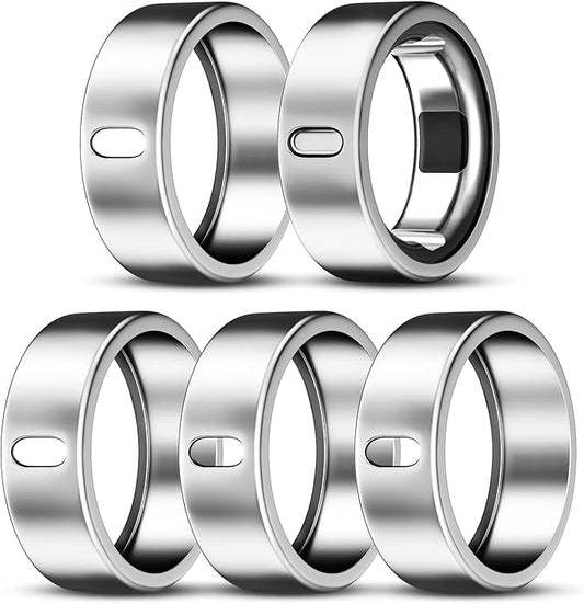 5 Pack Cover Compatible with Oura Ring Gen 4/Oura Ring Gen 3 Horizon/Heritage, Surport Charging with Cover on, Anti-Scratch TPU Protector for Oura Rings Accessories Women Men (Size 13)