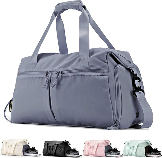 Weekender Duffel Bag with Shoe Compartment And Wet Pocket-Luggage Everyday Overnight Bag for Men and Women Travel-Carry On Gym Bag