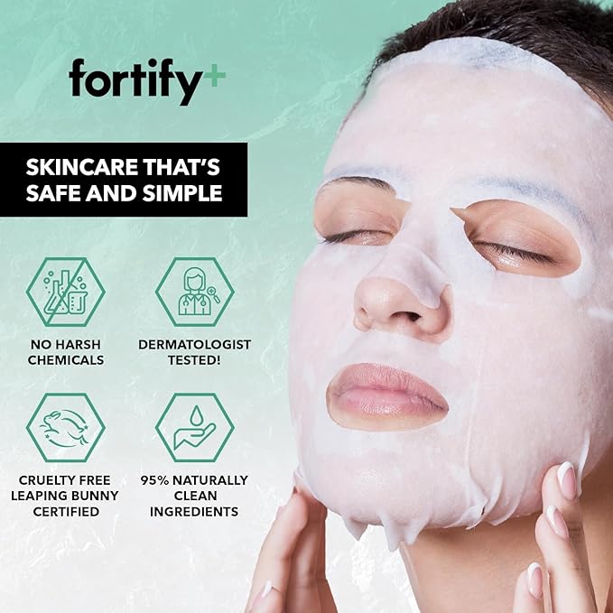 Face Mask - Hyaluronic Acid & Aloe - Dermatologist Tested, Ultra Hydrating, Anti-Aging, Pore Minimizing - 3-in-1: Detox - Treat- Boost - Clean Beauty, Korean Skin Care, 5 Sheet Masks