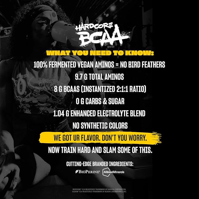 Mutant Hardcore BCAA - Pre, Intra or Post Workout ??BCAA Next Level branched-Chain Amino Acids Supplement ??Hydration + Recovery - 30 Serving - Blue Raspberry