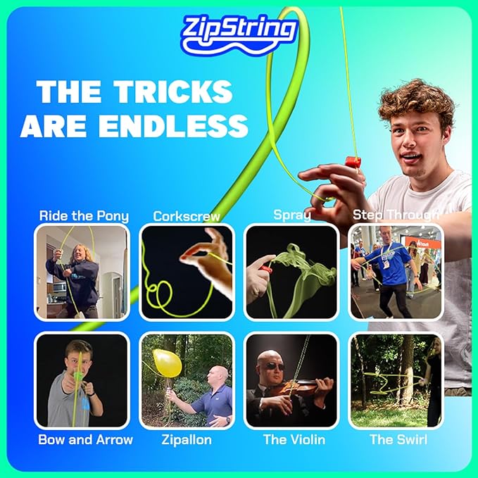 Original - As Seen on Shark Tank - Classic Rope Launcher Toy, Perfect for Kids & Adults - Fly a String Loop in The Air for Endless Tricks & Fun, Wonderment Awaits, Vivacious Violet