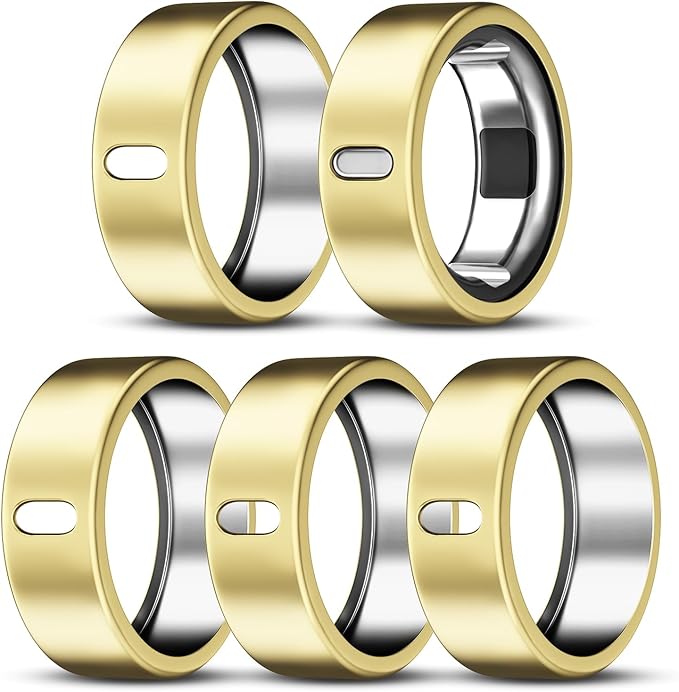 5 Pack Cover Compatible with Oura Ring Gen 4/Oura Ring Gen 3 Horizon/Heritage, Surport Charging with Cover on, Anti-Scratch TPU Protector for Oura Rings Accessories Women Men (Size 10)