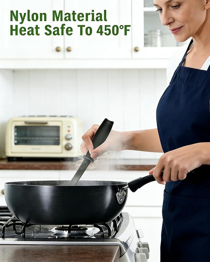 3Pcs Meat Chopper,Heat Resistant Up to 450°F Nylon Meat Masher with 5 Curved Blades & Non-Slip Handle,Ground Beef Chopper Tool for Hamburger,Non-Stick Masher for Kitchen,Dishwasher Safe