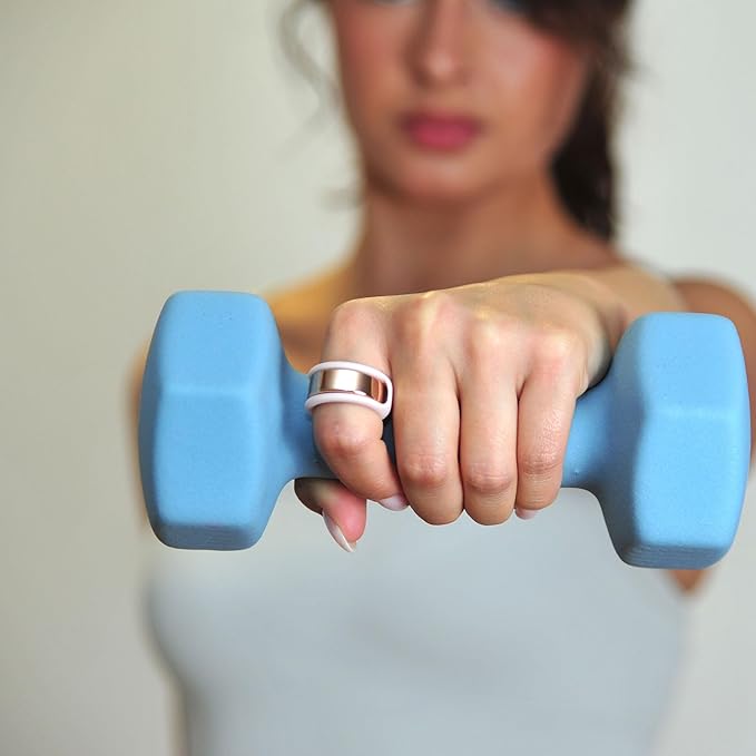 Rinfit Smart Ring Protector - Silicone Ring Enhancer for Active Lifestyle and Gym - StyleFit U.S. Design Patent - Pink, Size 11