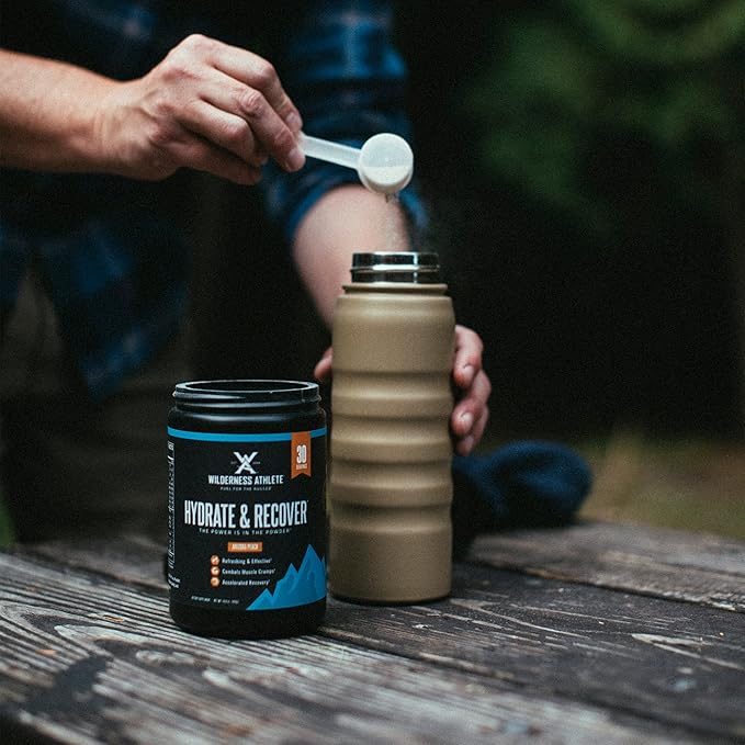 Wilderness Athlete - Hydrate & Recover | Liquid Hydration Powder Electrolyte Drink Mix - Recover Faster with Bcaas - Hydrate Powder with 1000mg of Vitamin C - 30 Serving Tub (Lemon Lime)