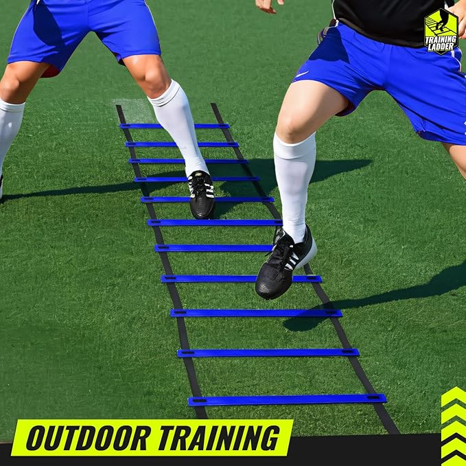Teenitor Agility Ladder Speed Ladder Training Ladder for Soccer, Speed, Football Fitness Feet Training Carry Bag Agility Training Equipment 13 rungs, 23 feet