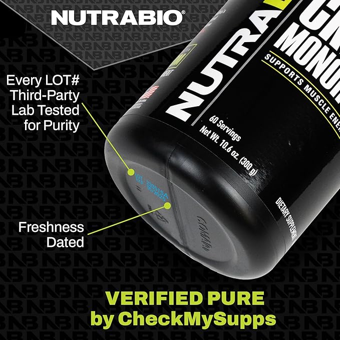 NutraBio BCAA 5000 Powder - Fermented Branched Chain Amino Acids for Muscle Growth & Recovery - Natural Flavors, Sweeteners, and Coloring, Vegan, Gluten Free - Unflavored, 60 Servings
